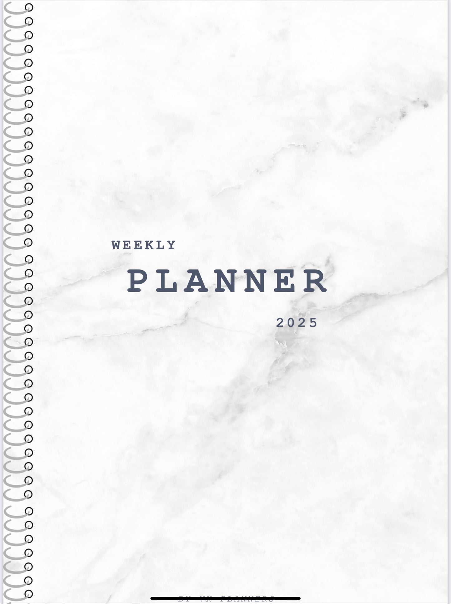 Digital weekly planner